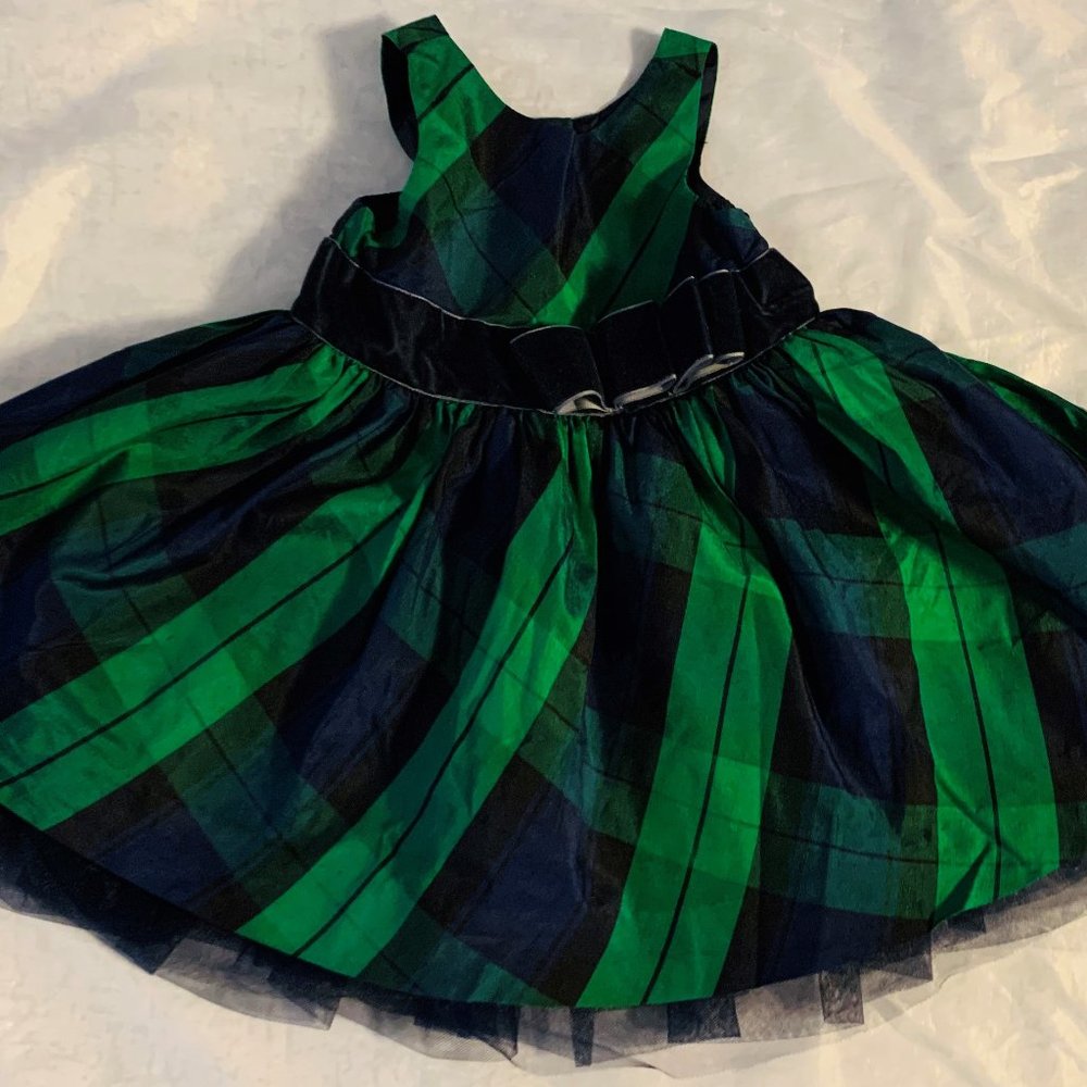 Janie and Jack 3-6 Months Green Dress